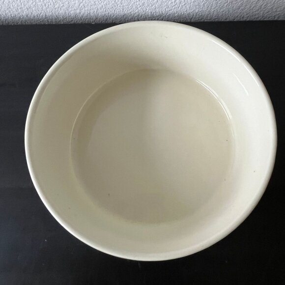 Hall Autumn Leaf French Baker Souffle Dish // 7" Round // Vintage - Picture 3 of 5